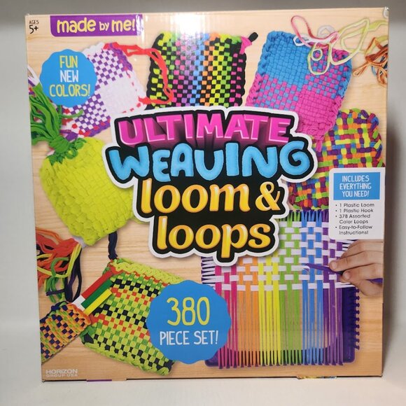 NEW Weaving Loom 378 Craft Loops + 1 Weaving Loom with Tool Potholder craft kit - Picture 14 of 16